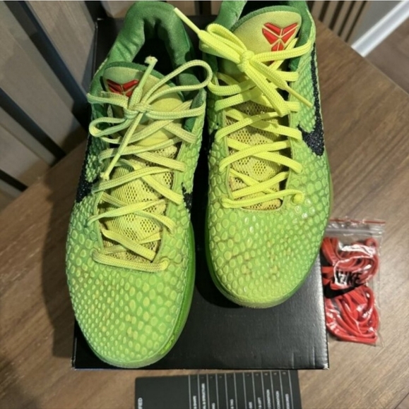 Nike Zoom Kobe 6 Proto Low Grinch New - Picture 3 of 3